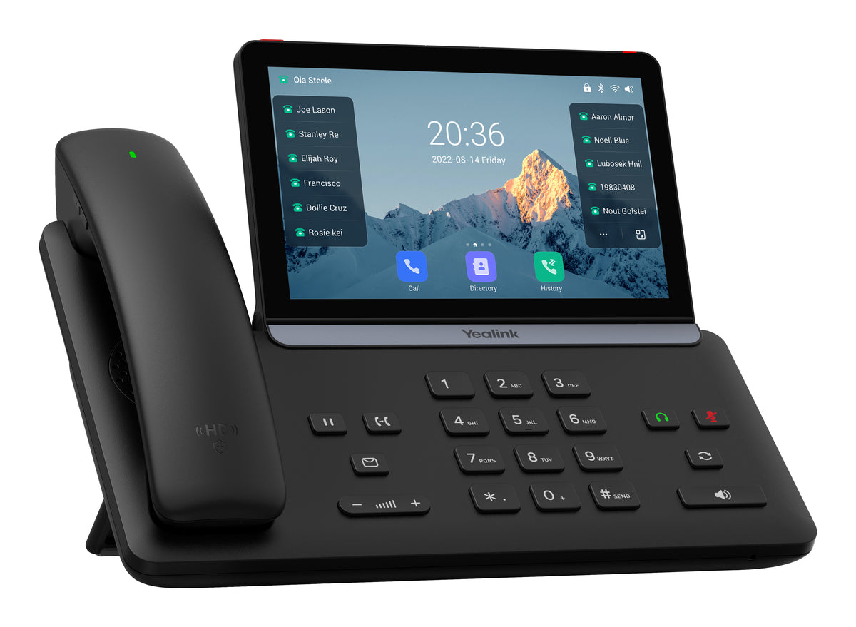 Yealink T88W Pro – WLAN-Telefon (Handgerät), 7" Touchscreen, PoE, Bluetooth