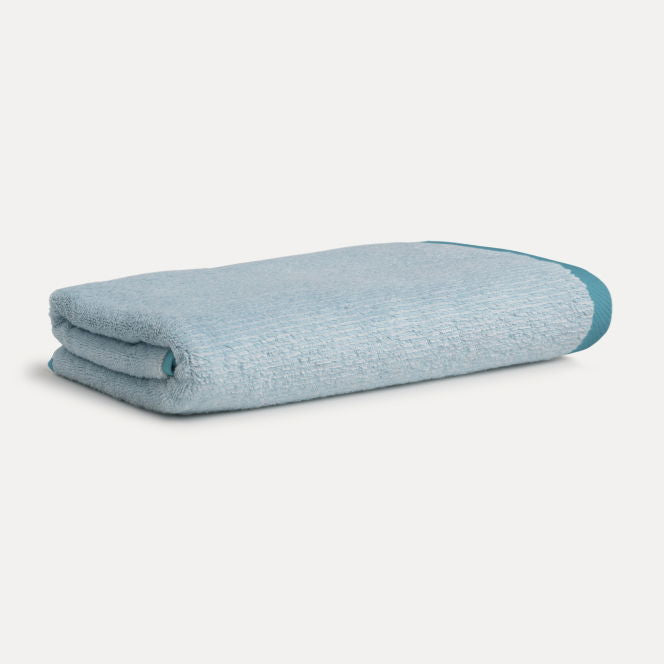 Möve Tide Doubleface Duschtuch – 67 × 140 cm, Aqua, 100% Baumwolle, 520 g/m²