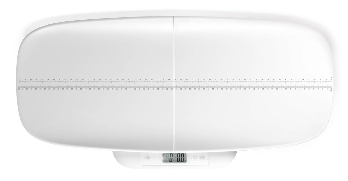 Alecto Paketwaage BC70 – Tragkraft 150 kg, Teilung 5 g, Wiegefläche 70 × 30 cm, Batterie, Kunststoff, Weiss
