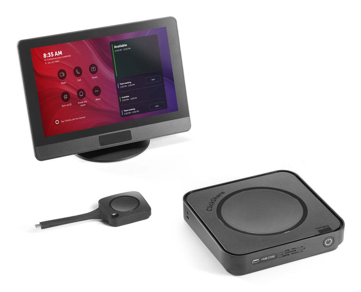 Barco ClickShare Hub Core – Drahtloses Präsentationssystem – 5K, 1× Button, HDMI, Schwarz
