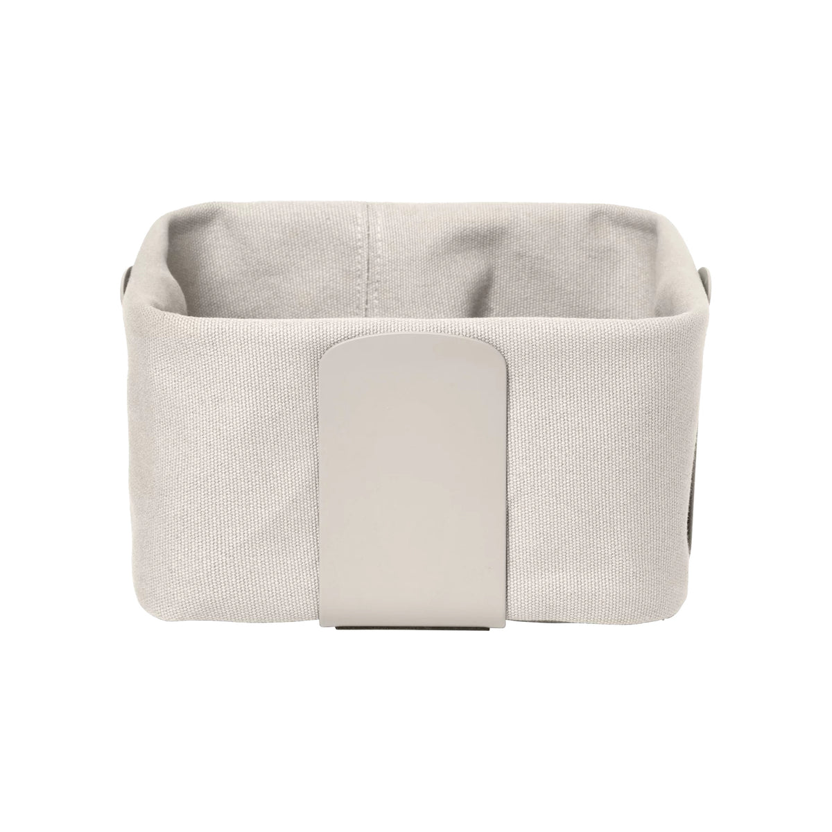Blomus Desa S – Brotkorb 20 × 20 × 10 cm, Baumwolle/Edelstahl, Beige