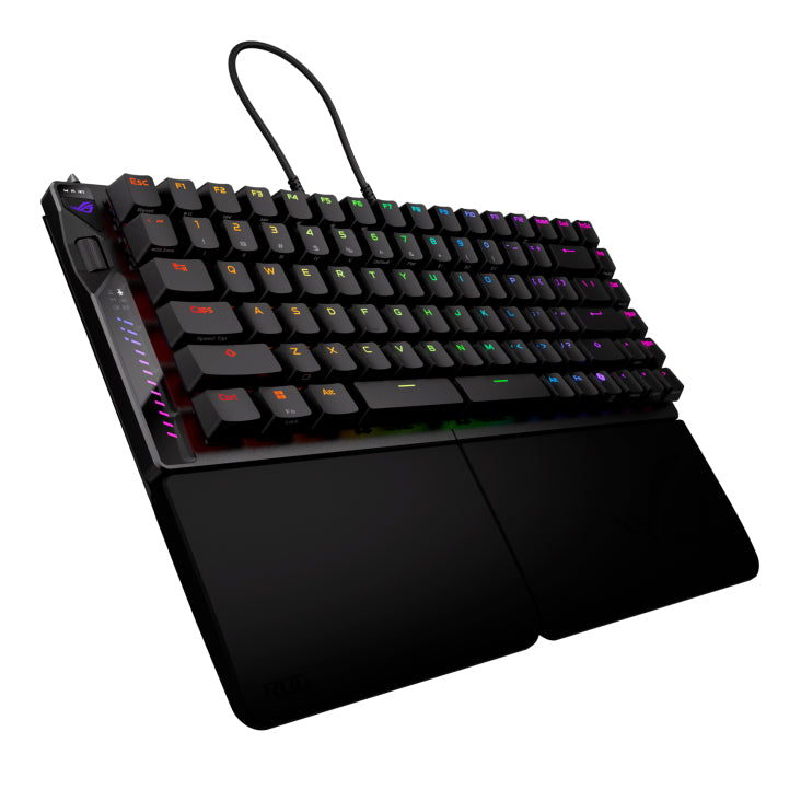 ASUS ROG Falcata – Gaming-Tastatur 75% – Mechanisch, RGB – Bluetooth & 2,4 GHz – Ohne Ziffernblock – Schwarz