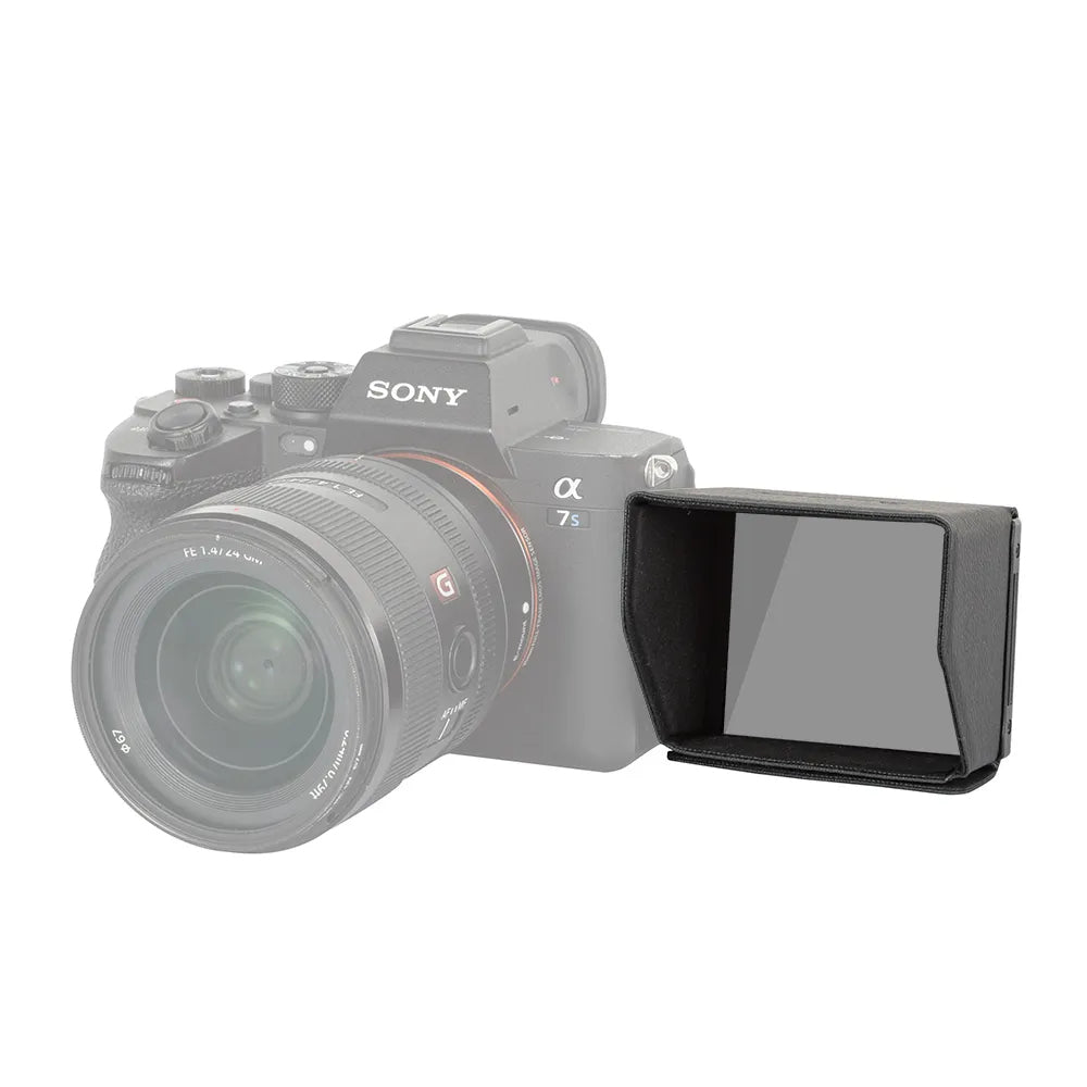 SmallRig 3206 Schattenhaube – Mikrofaser, 74 × 62 × 62 mm – für Sony Alpha 7 IV, 7C II, 7C und andere – Schwarz