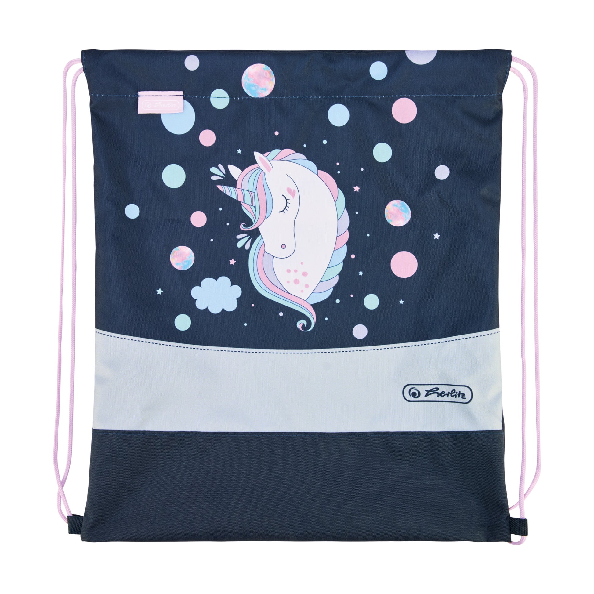 Herlitz Loop Plus – Schulrucksack-Set 4-teilig, Einhorn, 17 l, 31×37×22 cm, höhenverstellbarer Brustgurt
