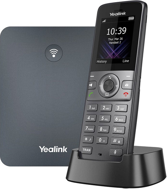 Yealink W74P DECT-System – WLAN-Telefon (Handgerät), inkl. Basisstation und Ladegerät