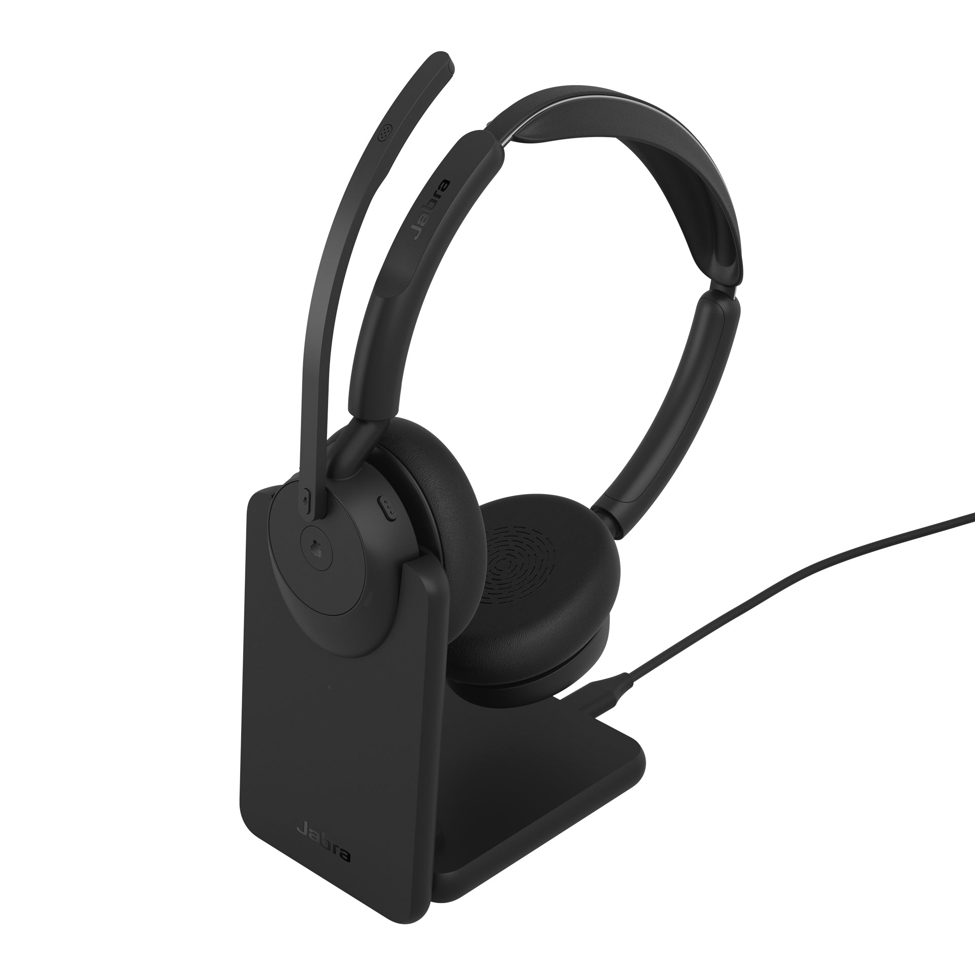 Jabra Evolve3 45 MS Office-Headset – On-Ear, Stereo, BT, MS Teams zertifiziert, Schwarz