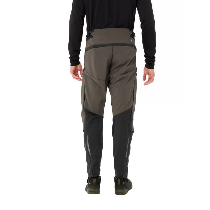 VAUDE Softshellhose, Qimsa Pro – S – Braun/Schwarz, Polyester/Elasthan, wasser- & winddicht, atmungsaktiv