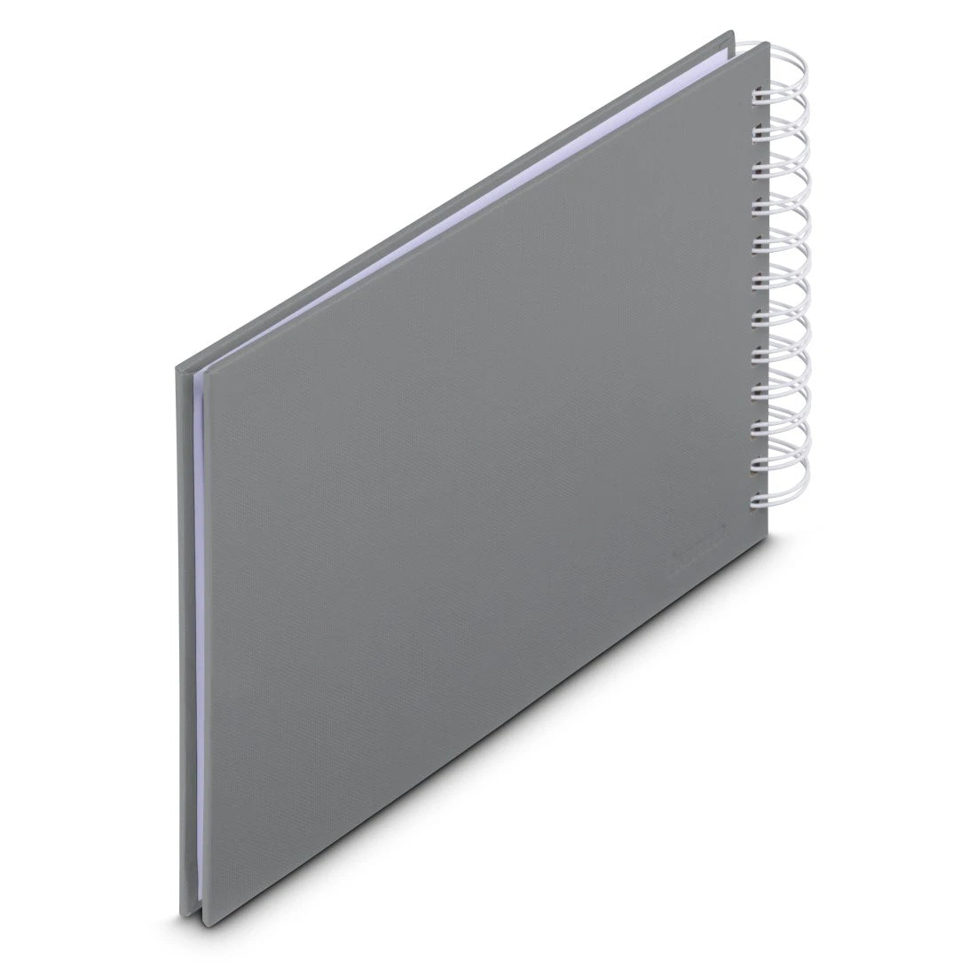 Hama Fotobuch, Spiralbindung, Weiss, 24 × 17,5 cm, Papier, Grau, mit Einstecktasche