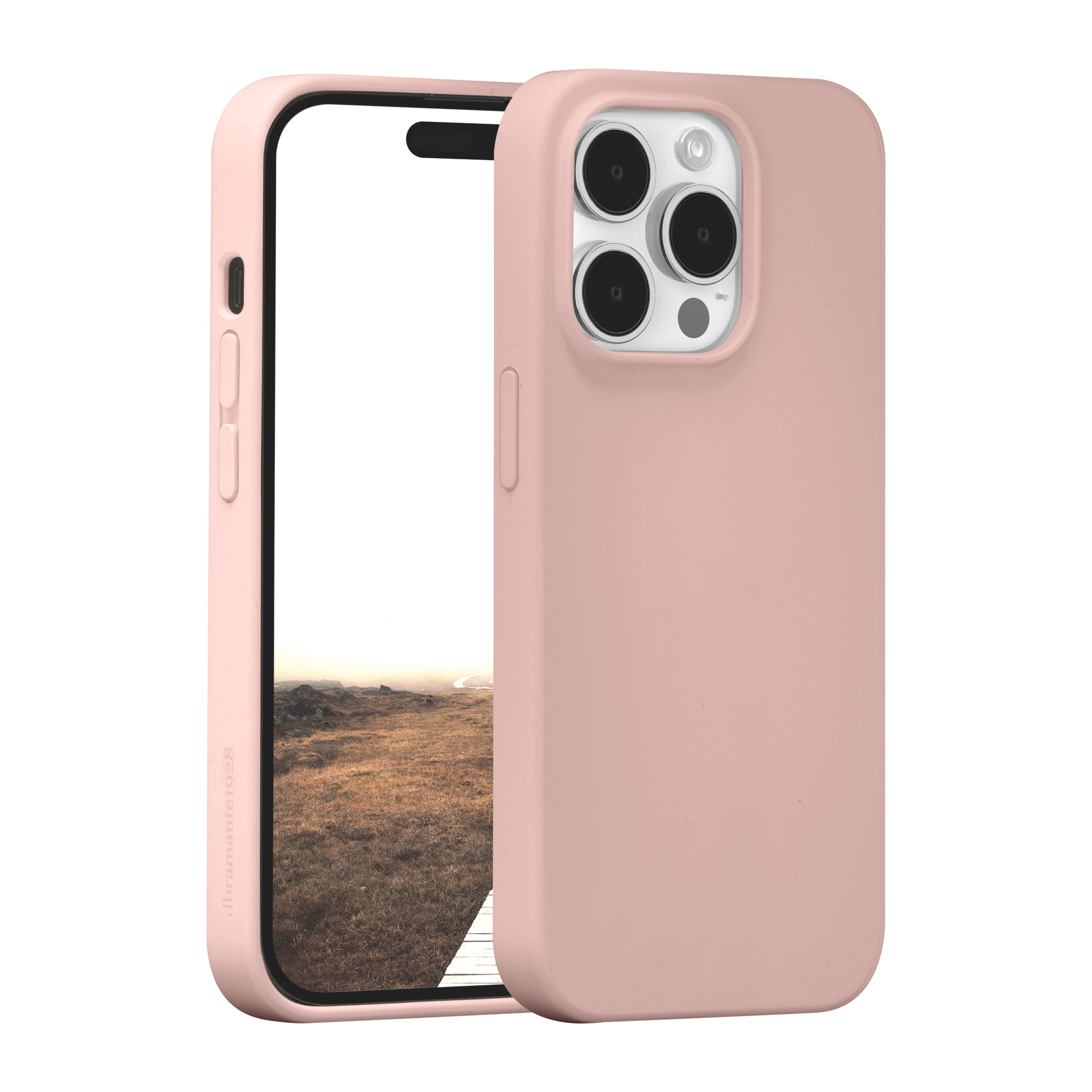dbramante1928 Monaco MagSafe – Rückcover – für Apple iPhone 15 Pro, MagSafe, Pink Sand