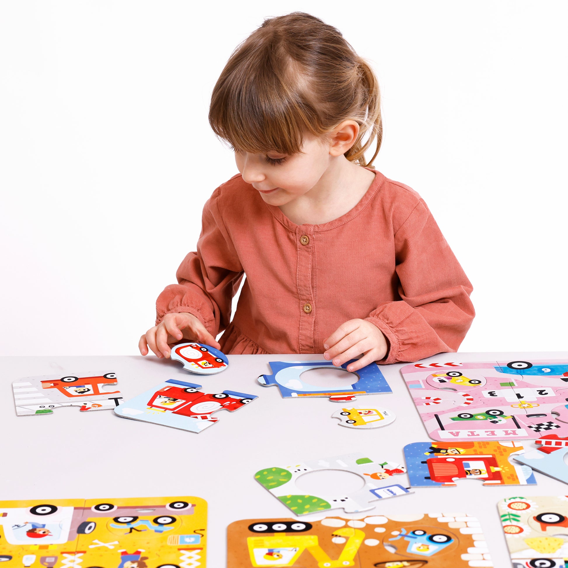 Banana Panda Puzzle Fahrzeuge – 36 Teile – 22 × 23,5 cm – 6 Sets – ab 2 Jahren – Pappe, Mehrfarbig