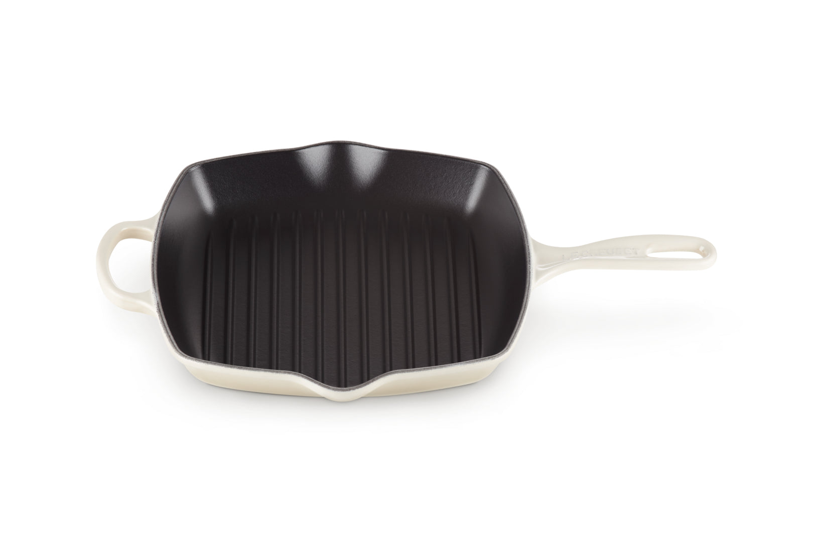 Le Creuset Fonduepfanne – Ø 26 cm, Gusseisen, Emaille, für Induktion, Gas, Glaskeramik, Beige