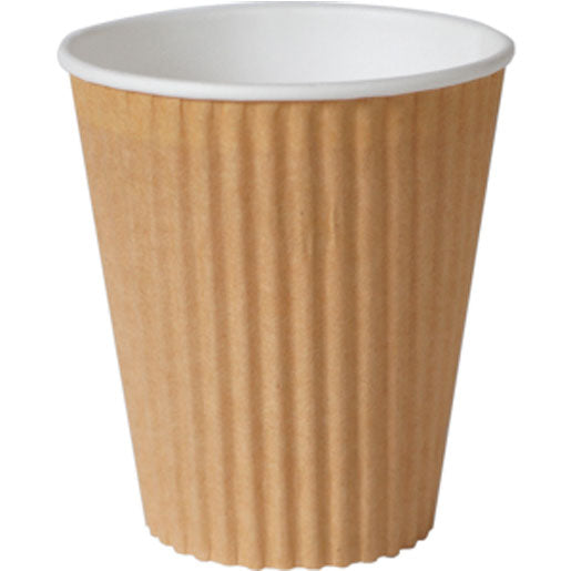 BioPak Trinkbecher, Papier, PLA-beschichtet – 3,5 dl, Braun – FSC – 360 Stk.