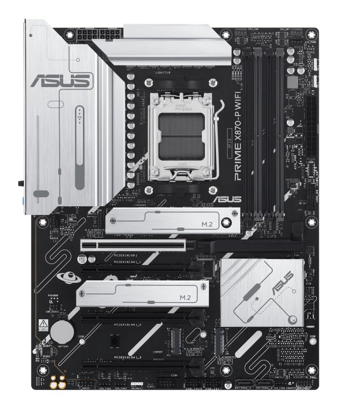 ASUS PRIME X870-P WF – Mainboard – Sockel AM5, AMD X870, ATX, DDR5, für AMD Ryzen 7000/8000/9000 Serie