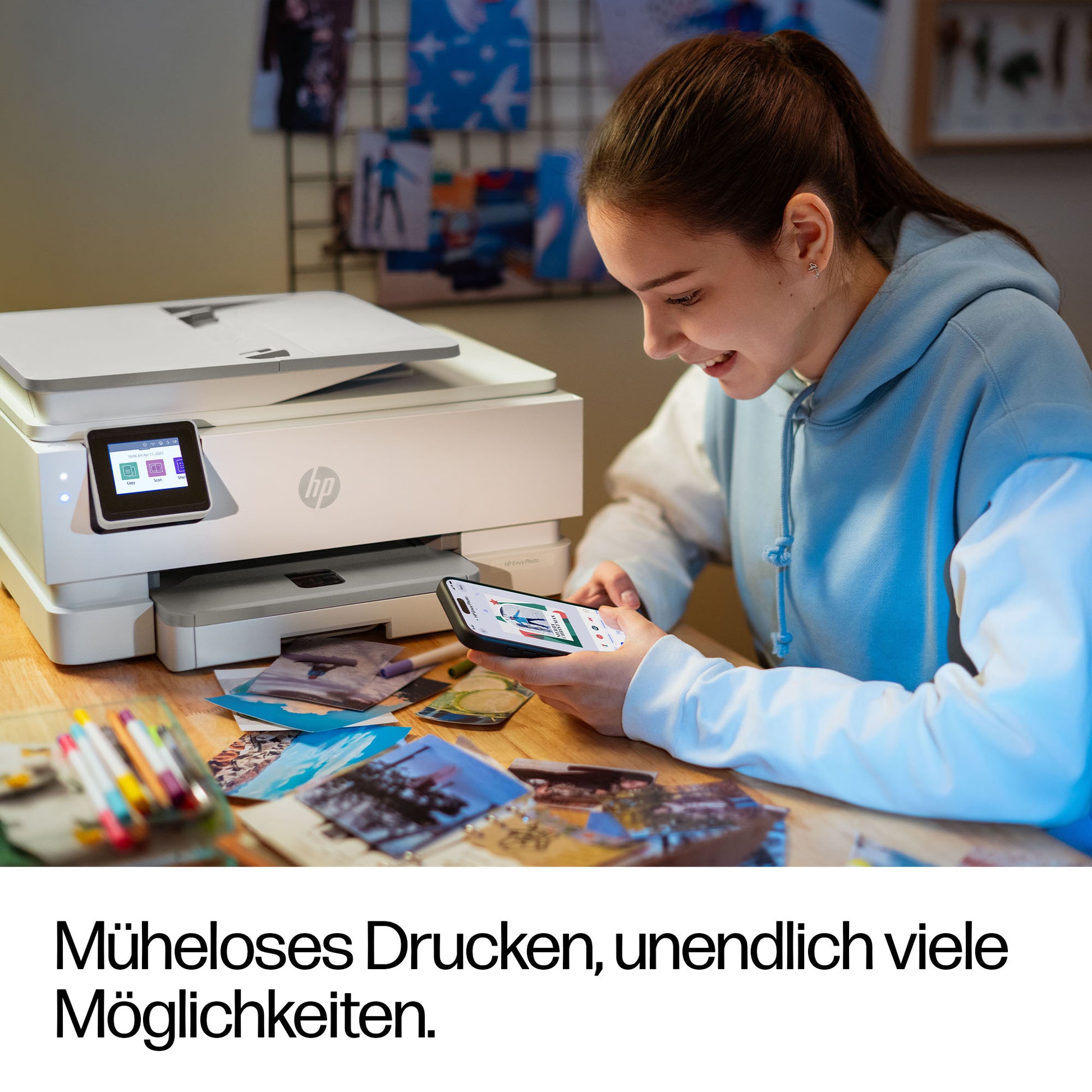 HP ENVY PHOTO 7934 ALL-IN-ONE – Farbtintenstrahl-Multifunktionsdrucker, A4, 3-in-1, Duplex, ADF, WLAN