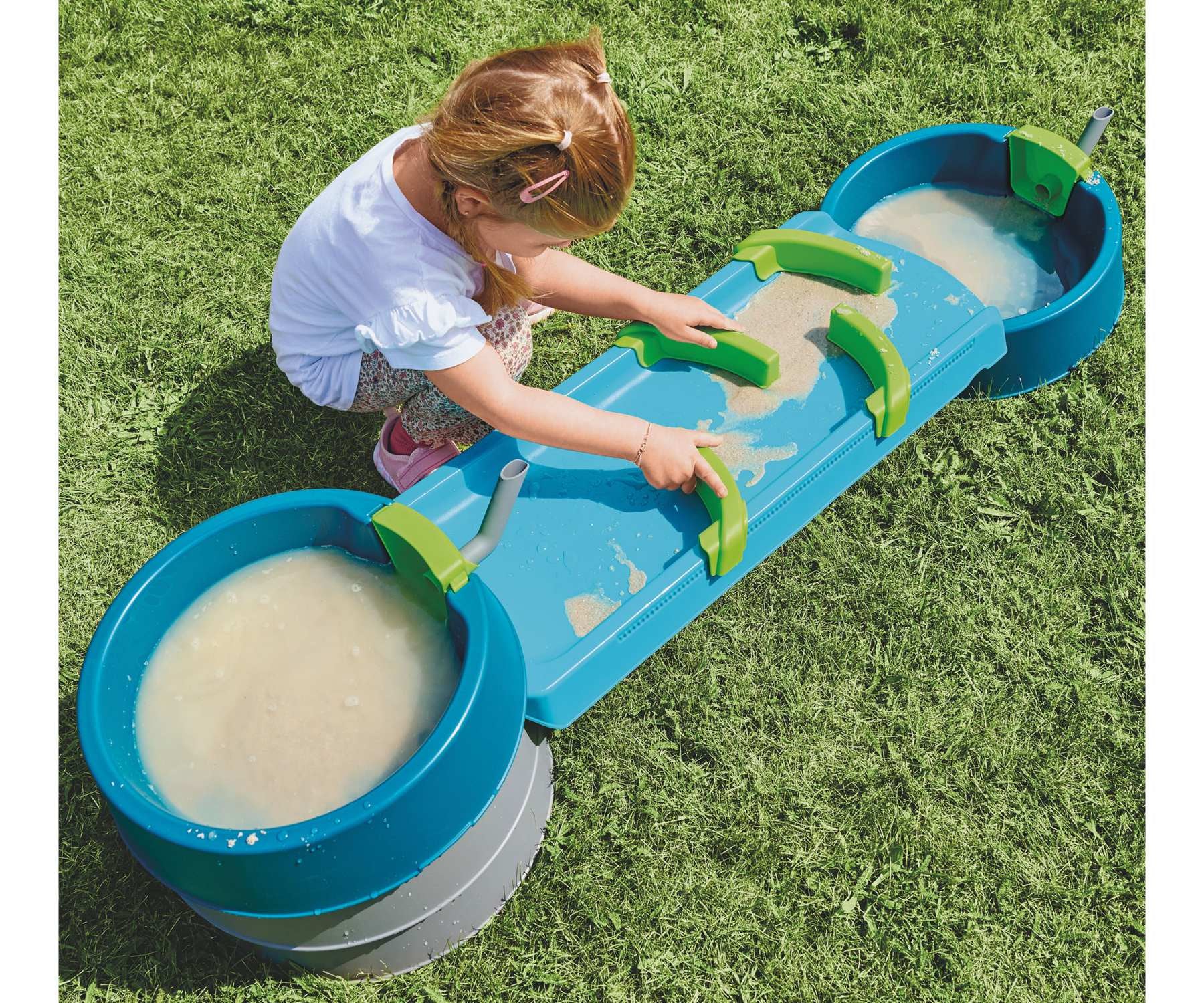 AquaPlay Mudway RUN Wasser-Spiel-Set – 79 × 39,5 × 150 cm – ab 3 J. – Kunststoff – mehrfarbig