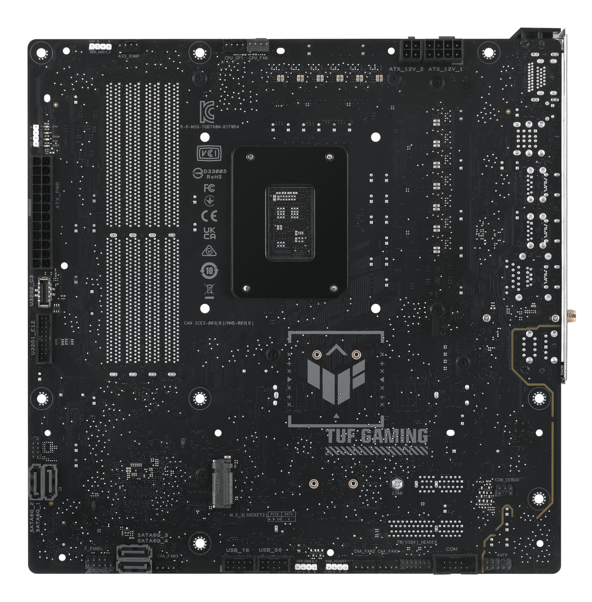 ASUS TUF GAMING B760M-BTF WIFI D4 – Mainboard – LGA 1700, Intel B760, mATX, DDR4