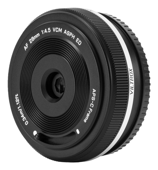 VILTROX AF 28 XF Objektiv – 28 mm f/4,5 – für Fujifilm X – Vollformat, Pancake, 60 g