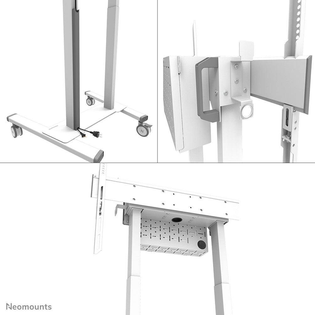 Neomounts FL55-875WH1 – Trolley, motorisiert, für 55–100″, VESA 100×100–800×600, bis 110 kg