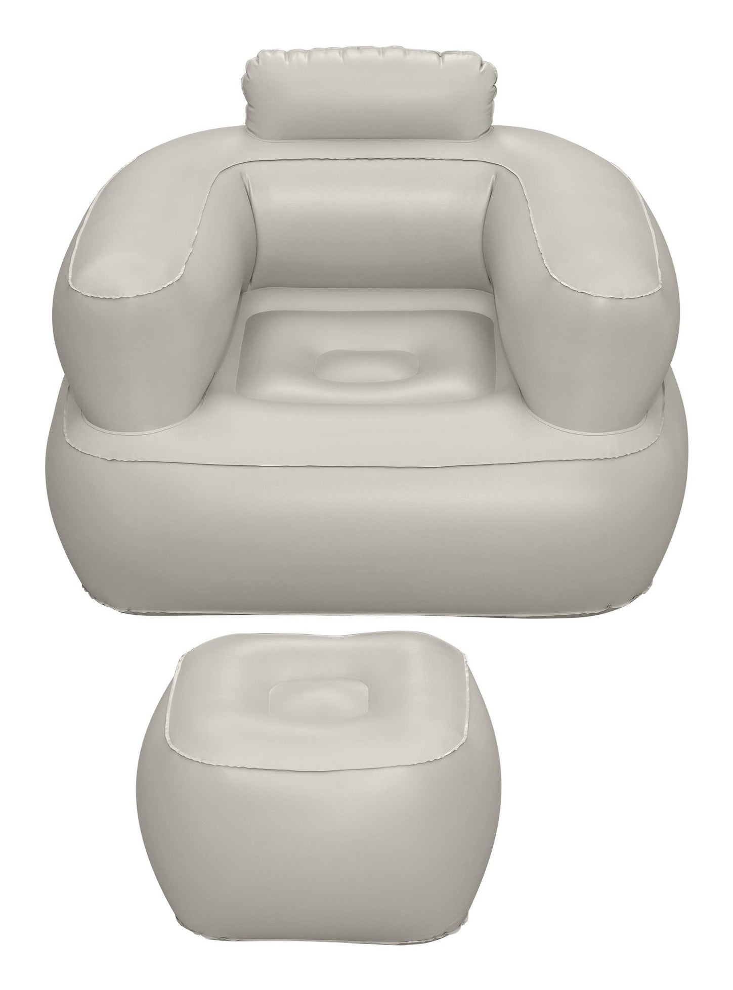 Bestway Kinderstuhl 75137 – 99 × 107 × 80 cm – PVC – mehrfarbig – mit Flickzeug, Ottoman