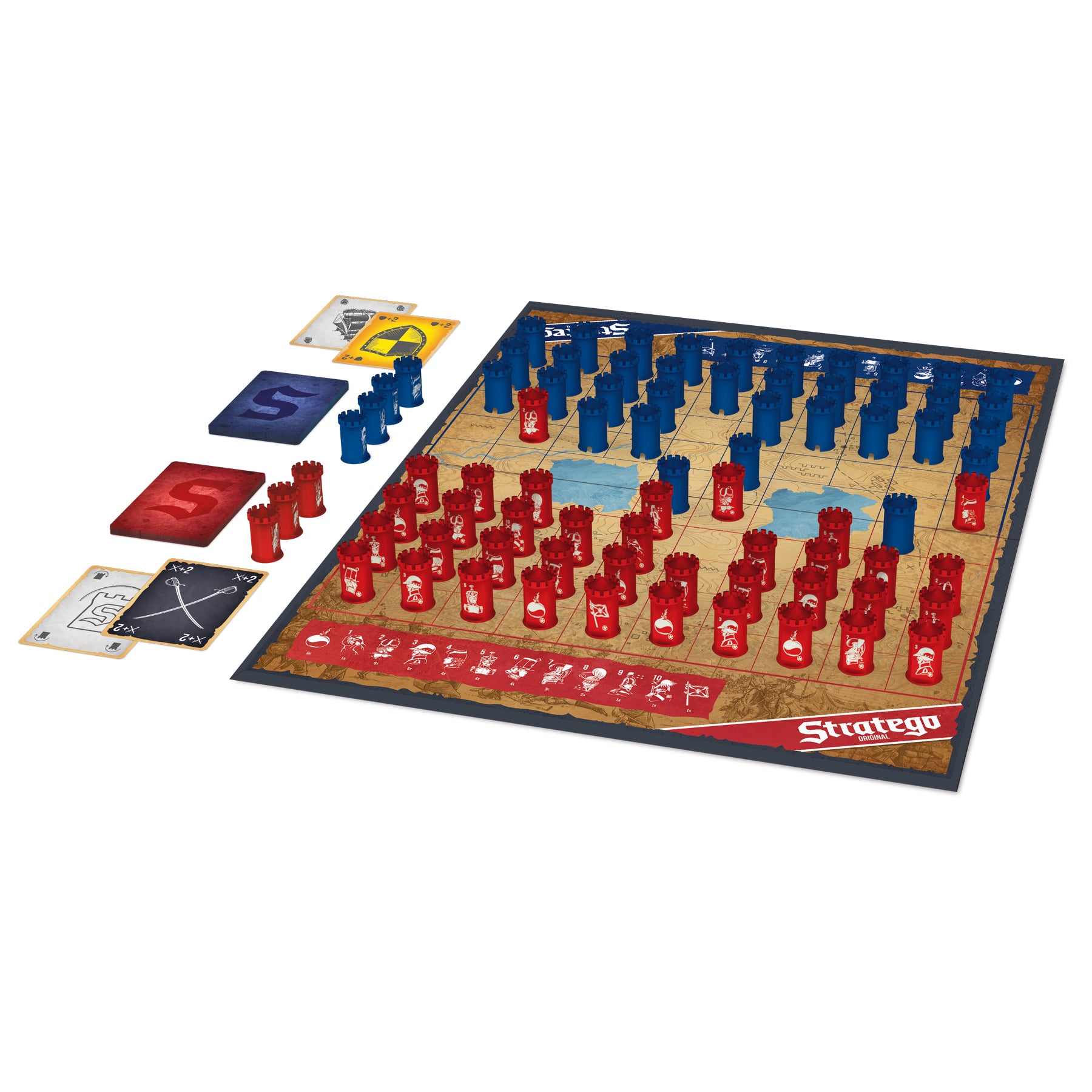 Jumbo Stratego Original – Strategiespiel, 2 Spieler, ab 8 Jahren, 45 Min., DE/NL/EN/FR