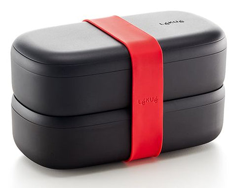 Lékué Lunchbox – 500 ml, 10,0 × 19,2 × 11,0 cm, Kunststoff (PP), mit Deckel