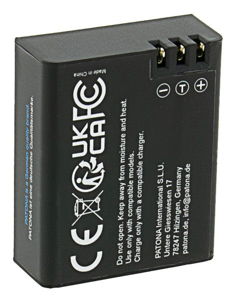 PATONA Kamera-Akku – 1800 mAh (6,84 Wh), 3,8 V – für PATONA Action Cam Life SL5 – Schwarz
