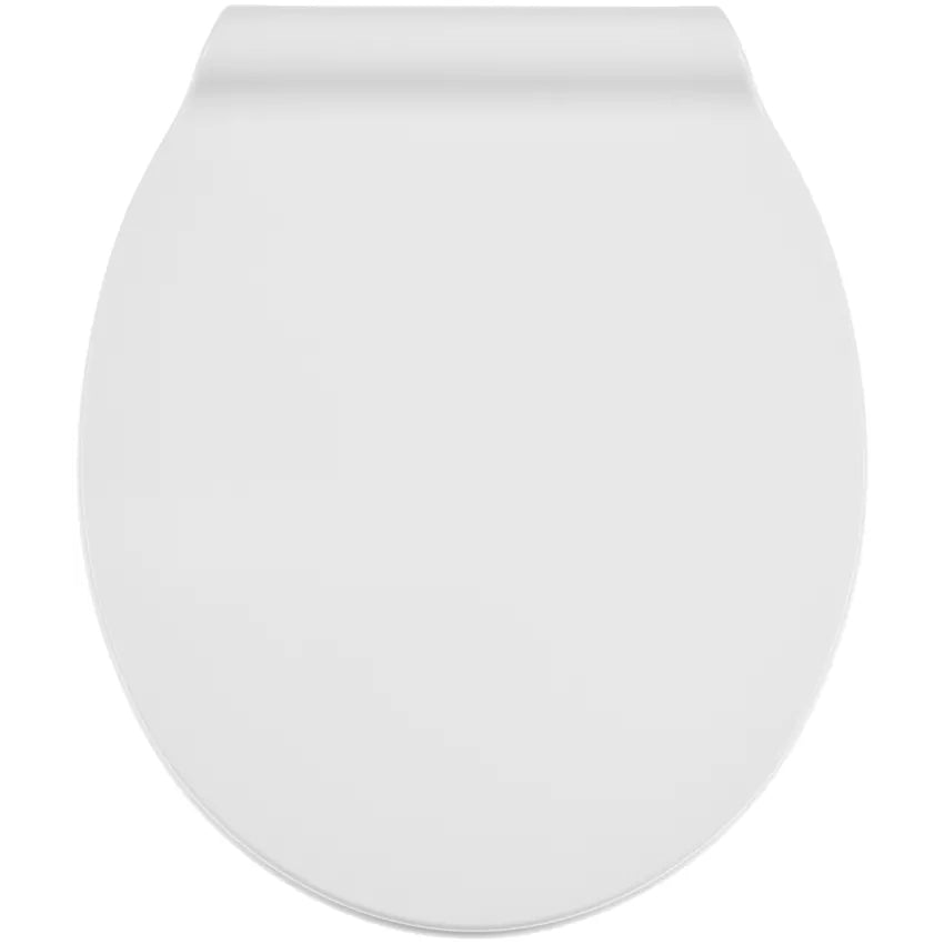 Diaqua Toilettensitz – Duroplast, Weiss, Verlängert, 37,1 × 44,4 cm