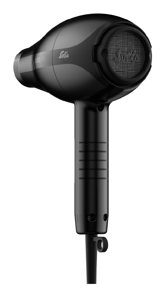 Solis Haartrockner Swiss Air 3802 – 2000 W, Ionenfunktion – 3 m Kabel – Schwarz – Kunststoff