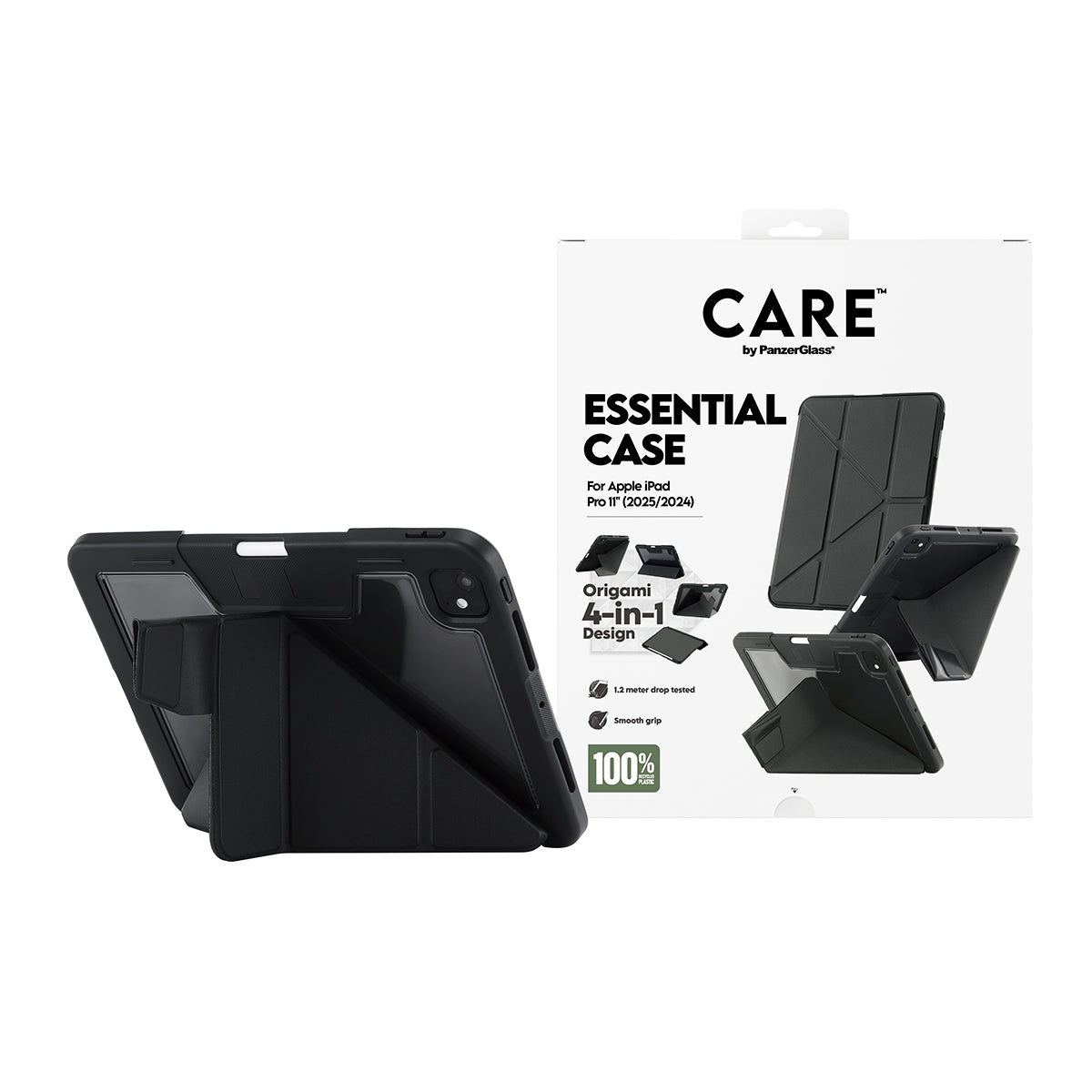 PanzerGlass CARE Essential Case Tablet-Hülle für iPad Pro 11" (M4/2024, M5/2025) – Schwarz