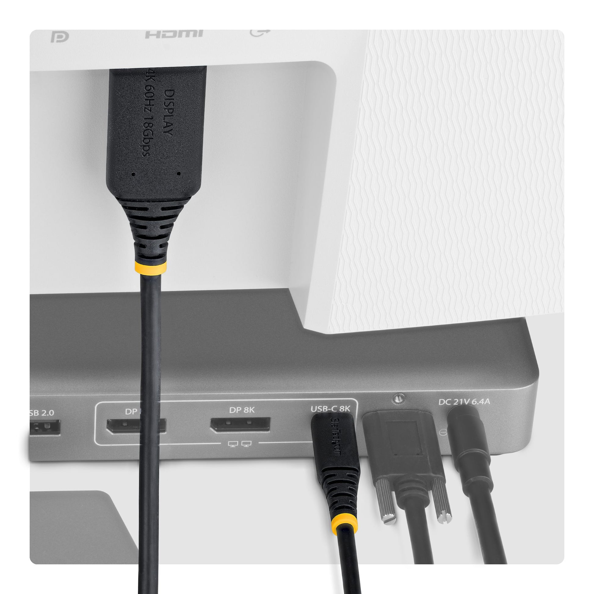StarTech.com 2M-USBC-HDMI-4K60-G Kabel USB-C zu HDMI – 4K (3840 × 2160) @ 60 Hz, HDMI 2.0, HDR, 2 m, Schwarz