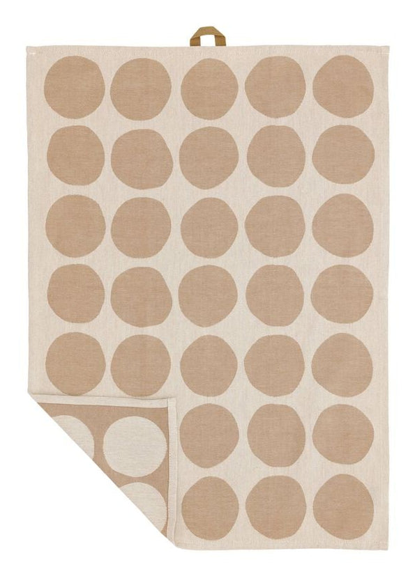 Södahl Geschirrtuch Bubbles – 50 × 70 cm, Dunkelbraun, Baumwolle, 2er-Set, OEKO-TEX
