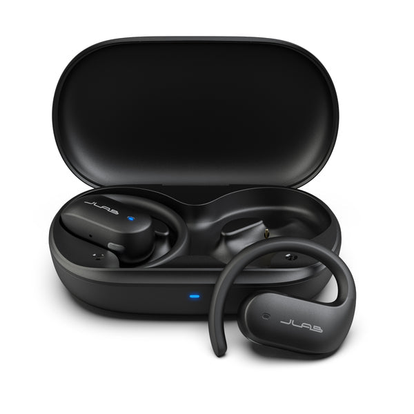 JLab JBuds Open Sport TWS In-Ear – Stereo, ANC, mit Ladecase, Schwarz, BT 5.1