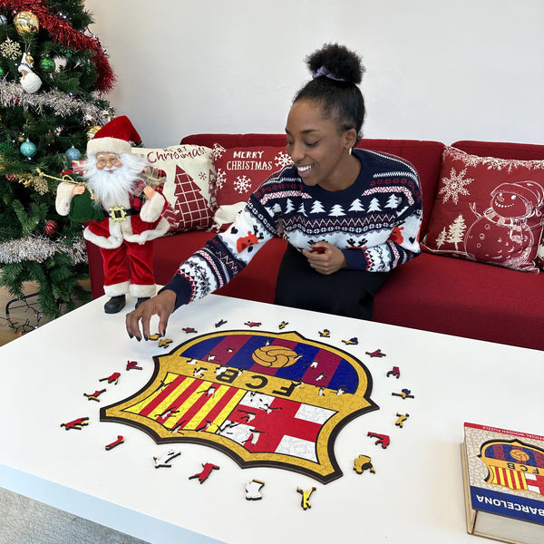 Iconic Puzzles Puzzle FC Barcelona Logo – 150 Teile – 24,5×25 cm – ab 10 J.