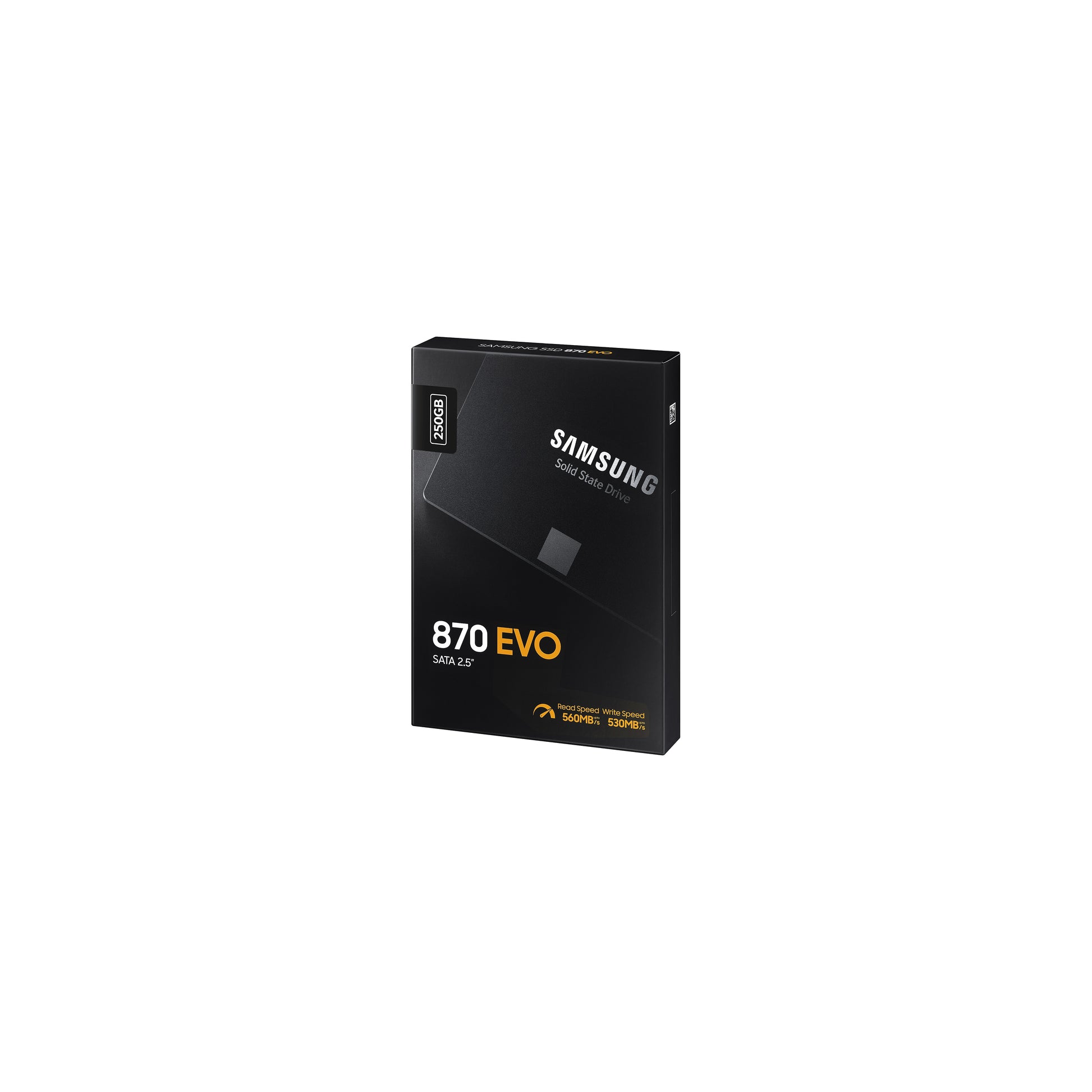 Samsung 870 EVO 250 GB – 2,5" SATA III SSD – 560/530 MB/s