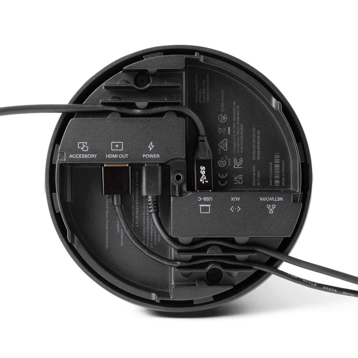 Owl Labs Meeting Owl 5 Pro Videokonferenzsystem – 4K Ultra HD, 1× digitaler Zoom, für Teams – Anthrazit