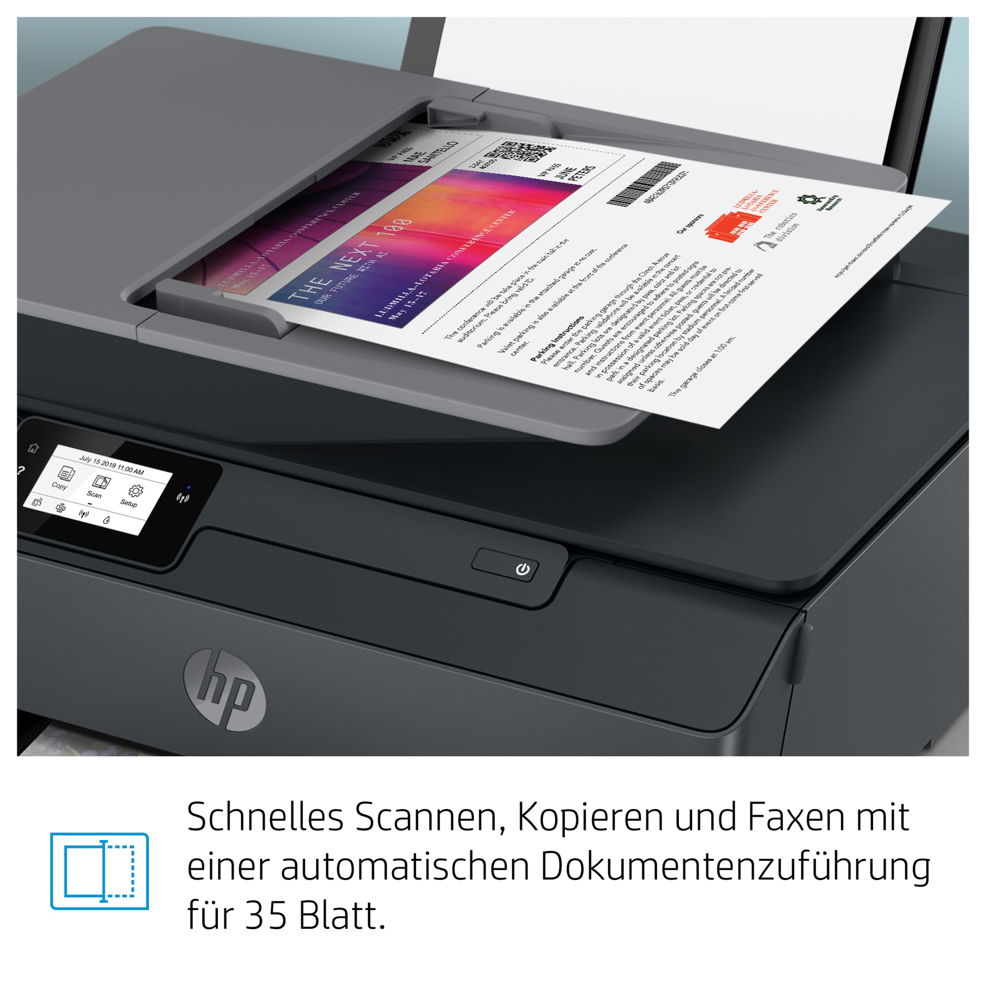 HP Smart Tank Plus 655 – Farbiges Tintenstrahl-MFP A4, 4-in-1 – USB/WLAN – Duplex, ADF – 11 S./Min. S/W, 5 S./Min. Farbe