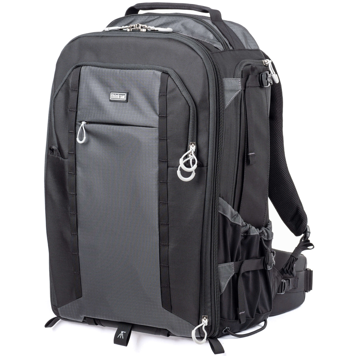 Think Tank FirstLight 46L+ Kamerarucksack – 46 l, 8 Objektive, wasserabweisend – für DSLR, Drohnen – Schwarz