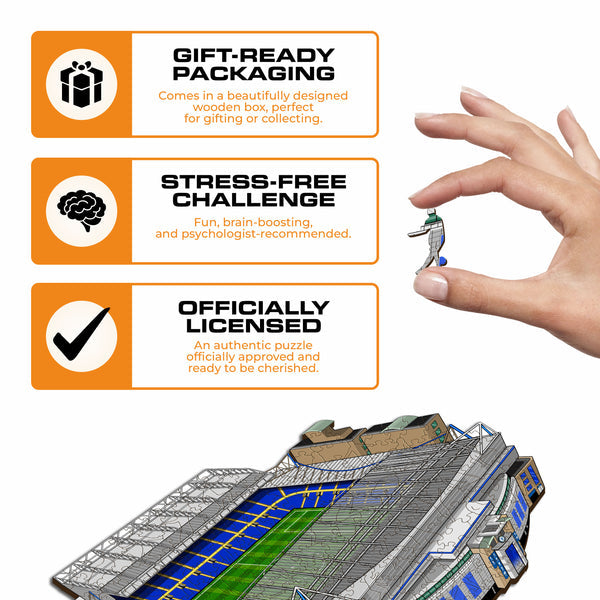 Iconic Puzzles Chelsea FC - Stamford Bridge Stadion – Logikspiel, ab 10 Jahren