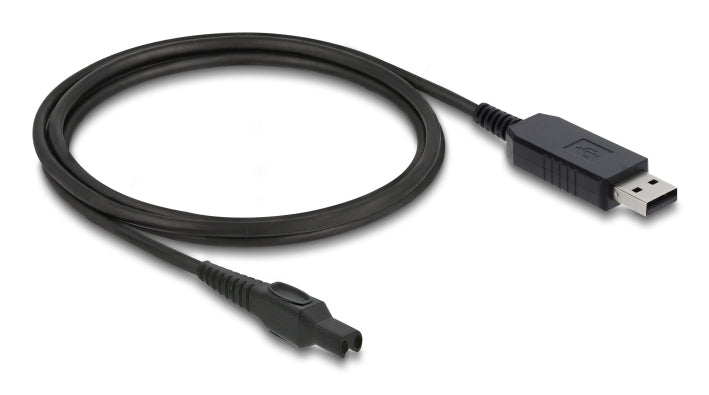 DeLOCK USB-A auf 2-polig Kabel – USB 2.0 (480 Mbit/s) – 1 m – Schwarz – für Philips OneBlade Pro, HQ7–HQ9
