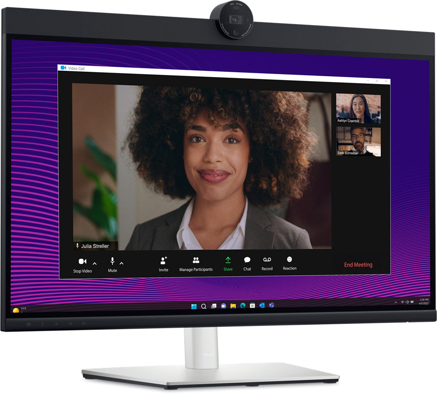 DELL Pro 27 Plus Videokonferenz-Monitor, 27", Webcam, USB-C, KVM, Daisy Chain, VESA 100 × 100, Silber