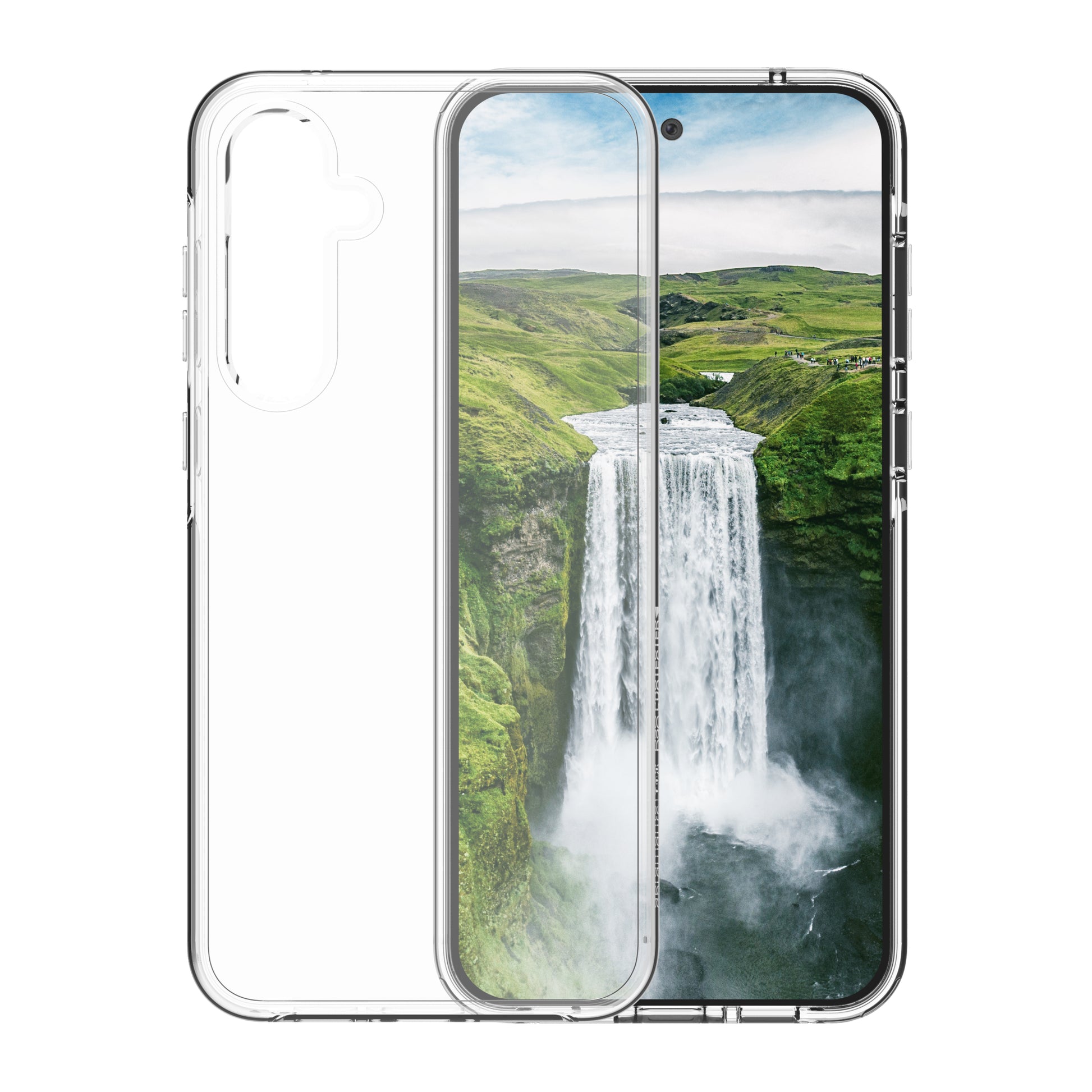 dbramante1928 Iceland Ultra D3O Backcover – für Samsung Galaxy A55 5G, Recycling-Kunststoff, Transparent