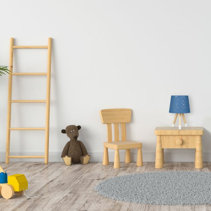 Relaxdays Tischleuchte – E14, 40 W, 40 cm – Hellbraun