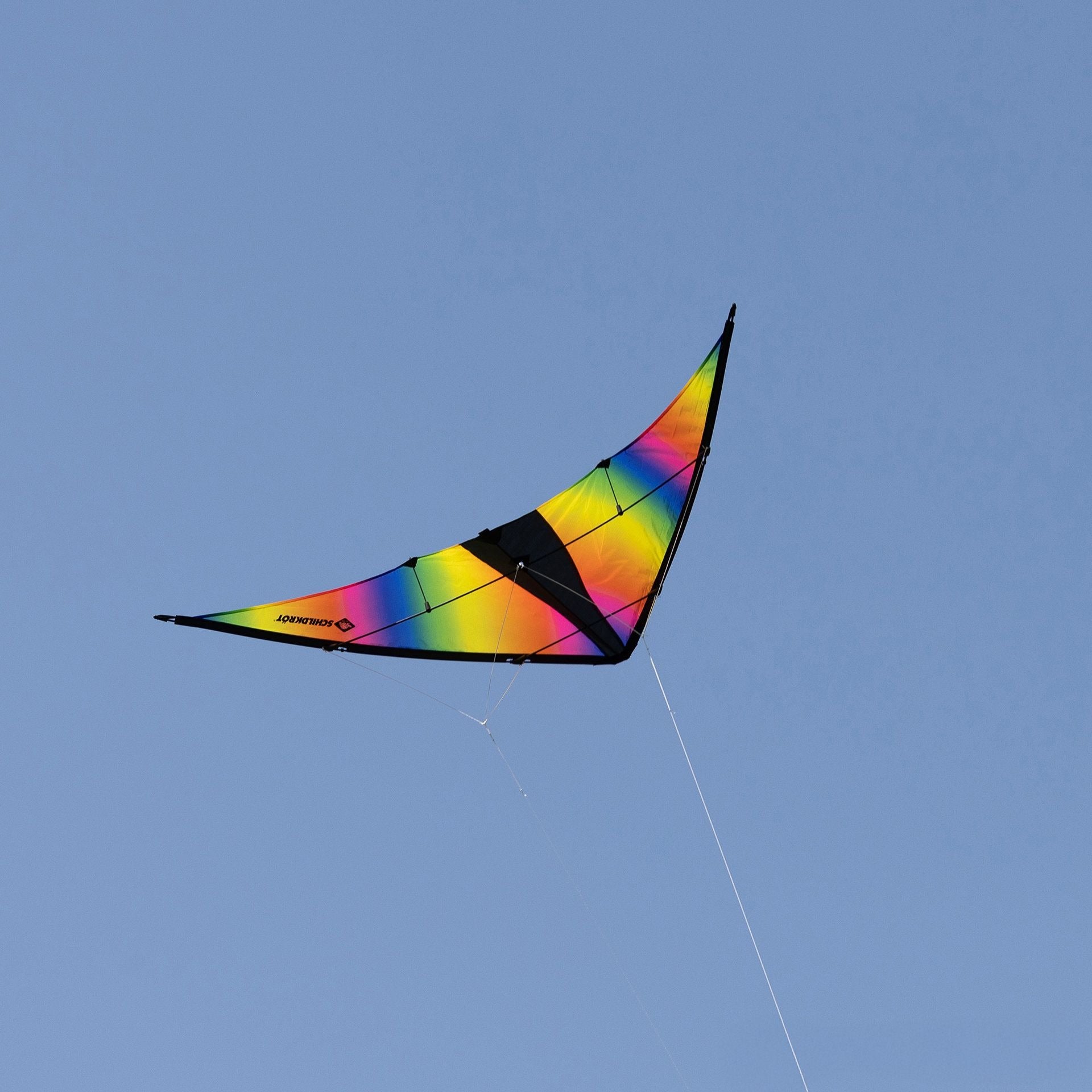 Schildkröt Funsports Lenkdrachen Stunt Kite 160 – 160 × 80 cm – 2 Leinen, 30 m Schnur – ab 12 J.