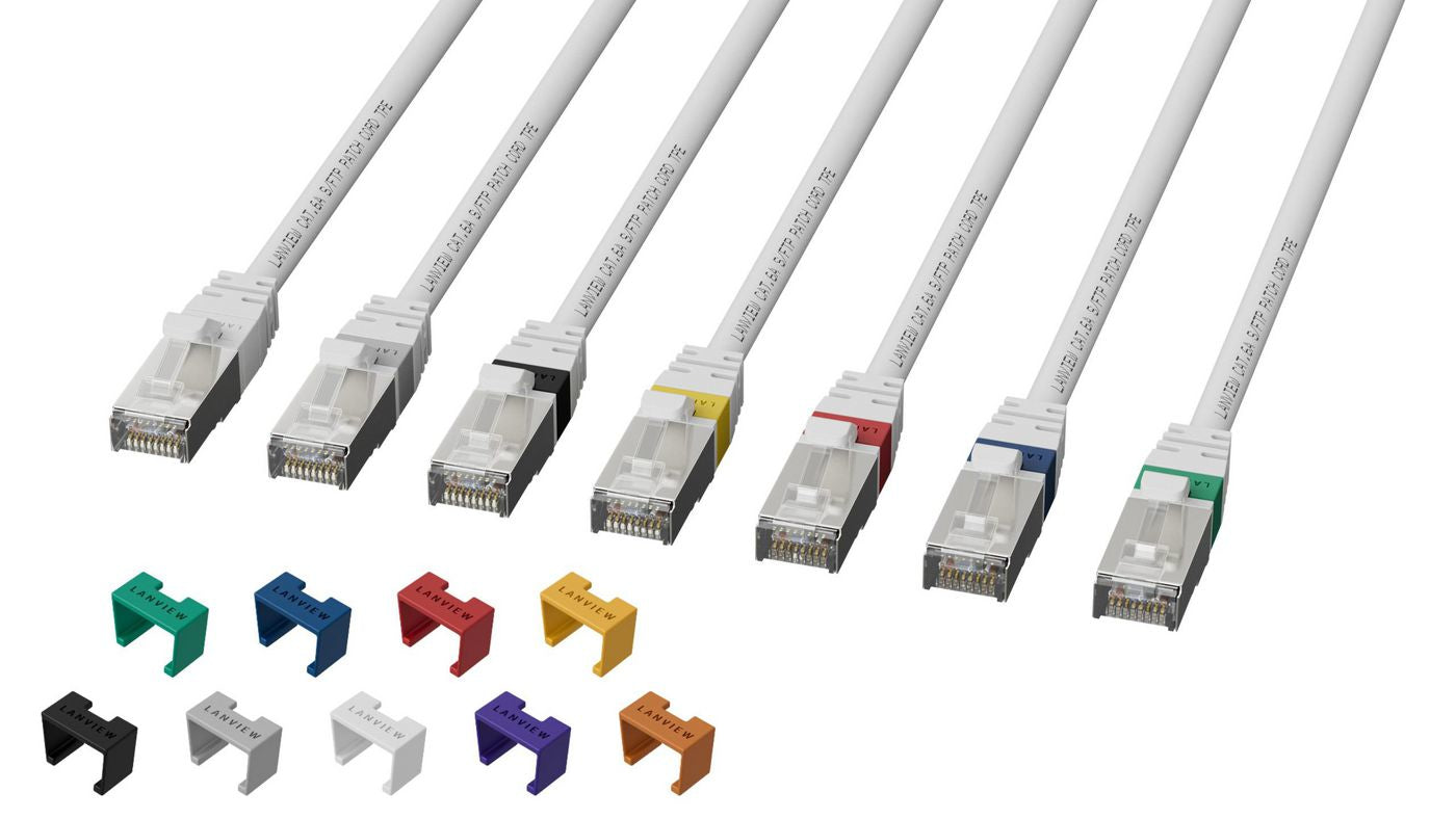 Lanview CAT6A S/FTP Netzwerkkabel – 25 m, Weiss, LSZH, High-Flex