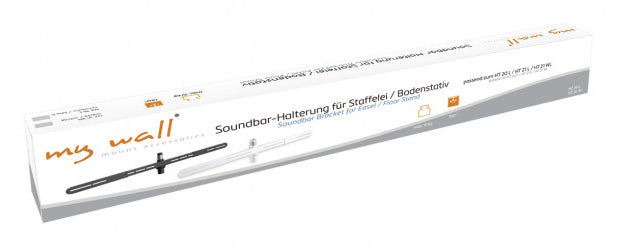 myWall HZ16 Soundbar-Halterung (Schiene) – bis 10 kg, schwenkbar 140° – für HT20, HT21 – Schwarz
