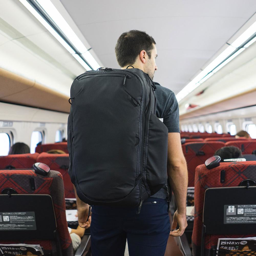 Peak Design Notebook-Rucksack Travel Rucksack – 45 l, wasserfest, Nylon – Schwarz, 150 × 580 × 340 mm