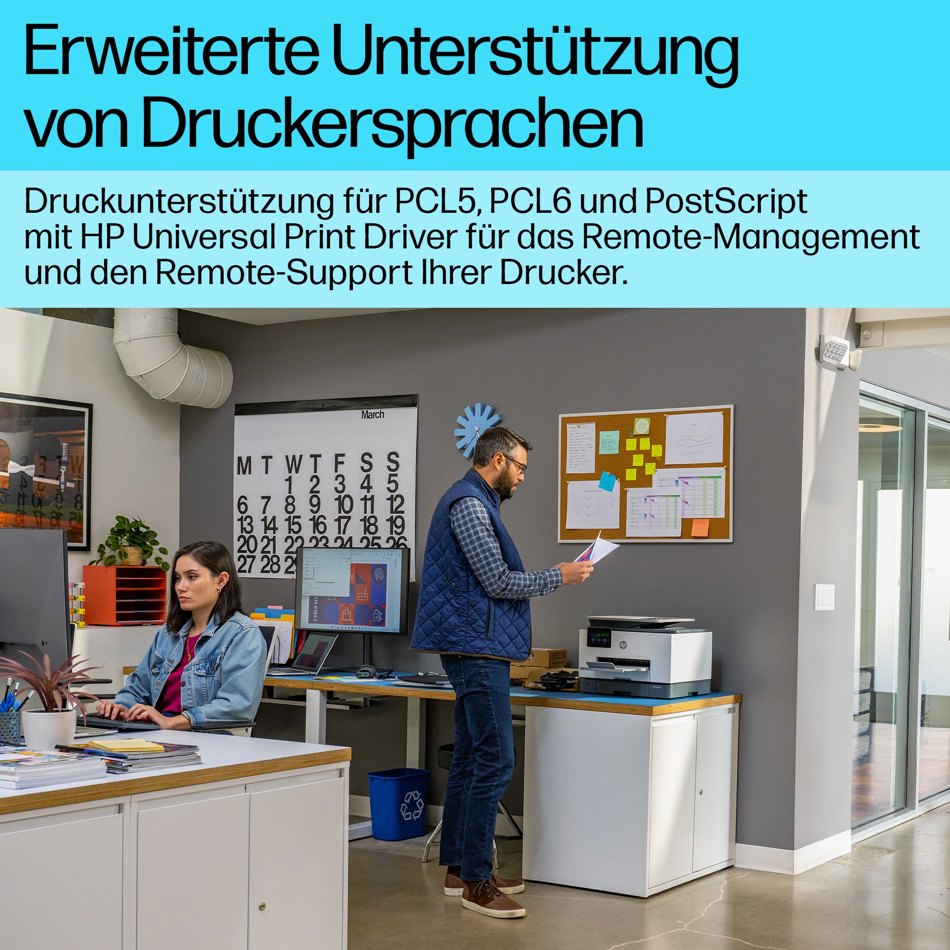 HP Officejet Pro 9130B – Farbtintenstrahl-Multifunktionsdrucker, A4, 4-in-1, Duplex, ADF, WLAN/LAN, AirPrint