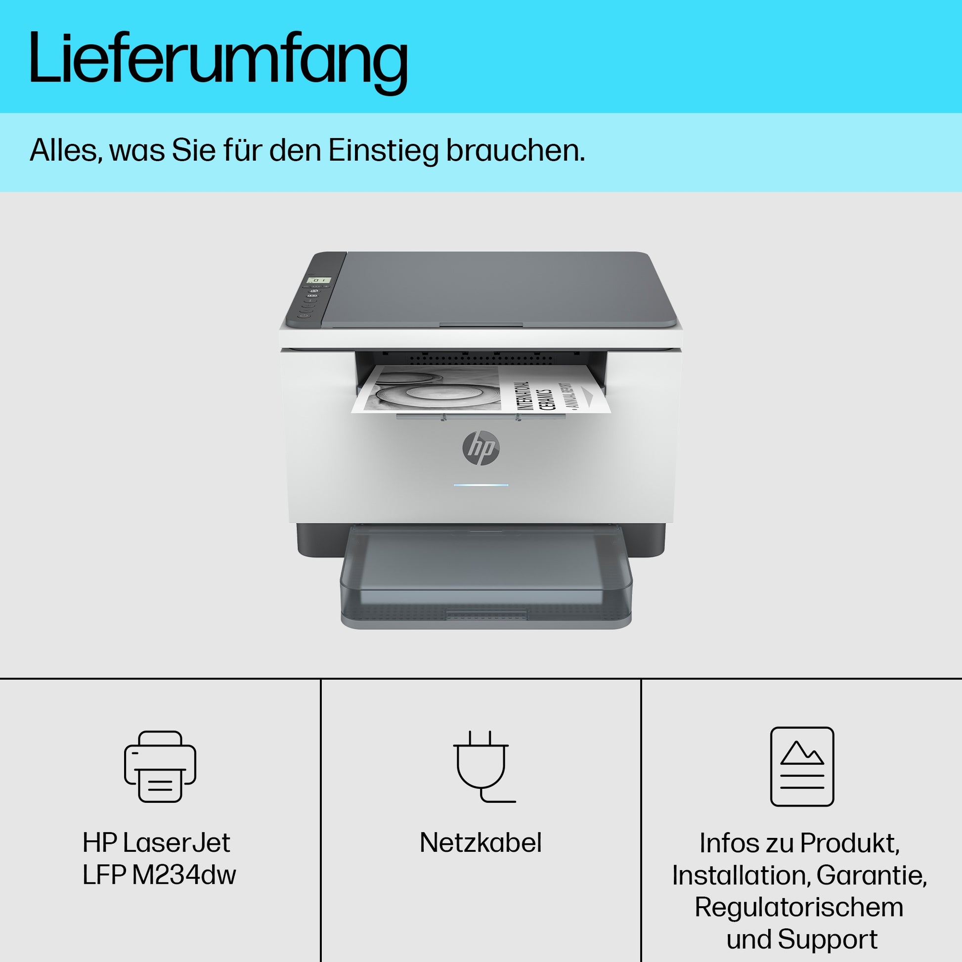 HP LaserJet M234dw – S/W Laser-MFP, 3-in-1
