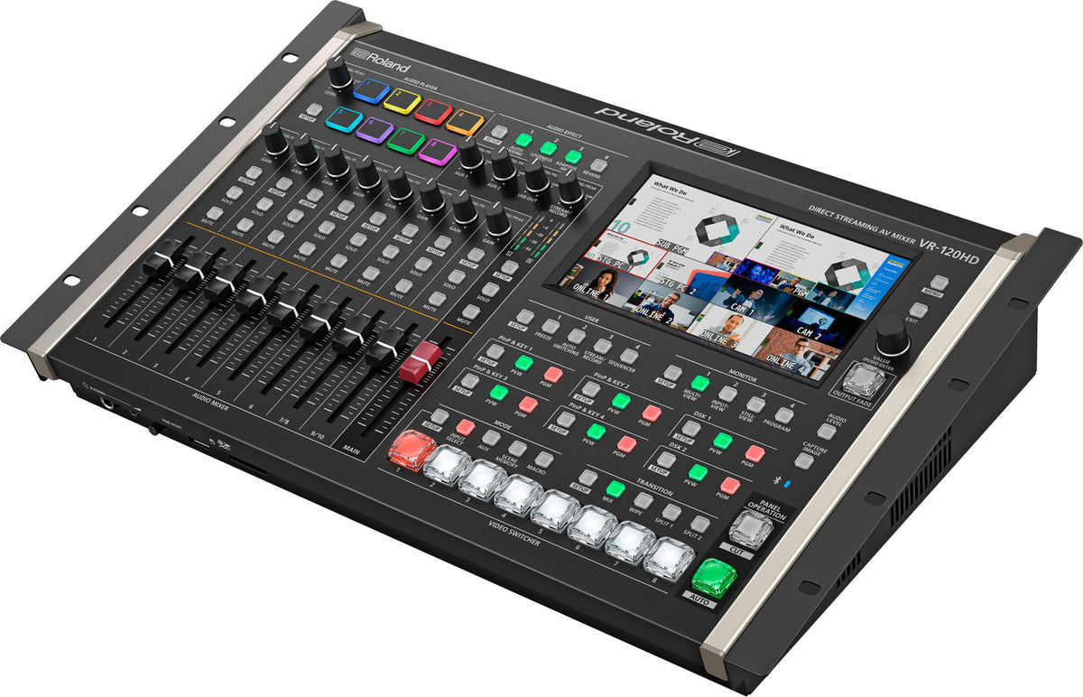 Roland VR-120HD – USB-Mischpult (42 Kanäle), USB-Audio 24 Bit/48 kHz, Schwarz