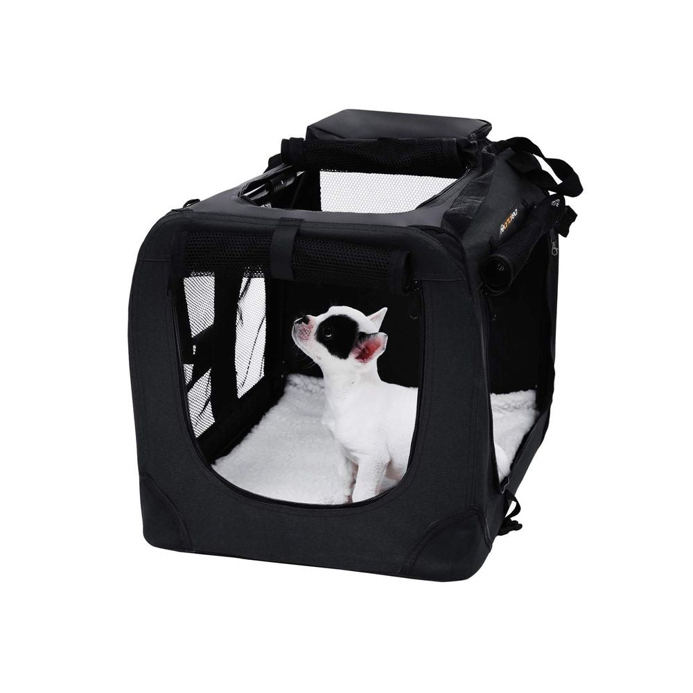 Feandrea Weicher Haustierträger – Frontlader, Reissverschluss, belüftet – für Katzen, Hunde – 60×42×42 cm